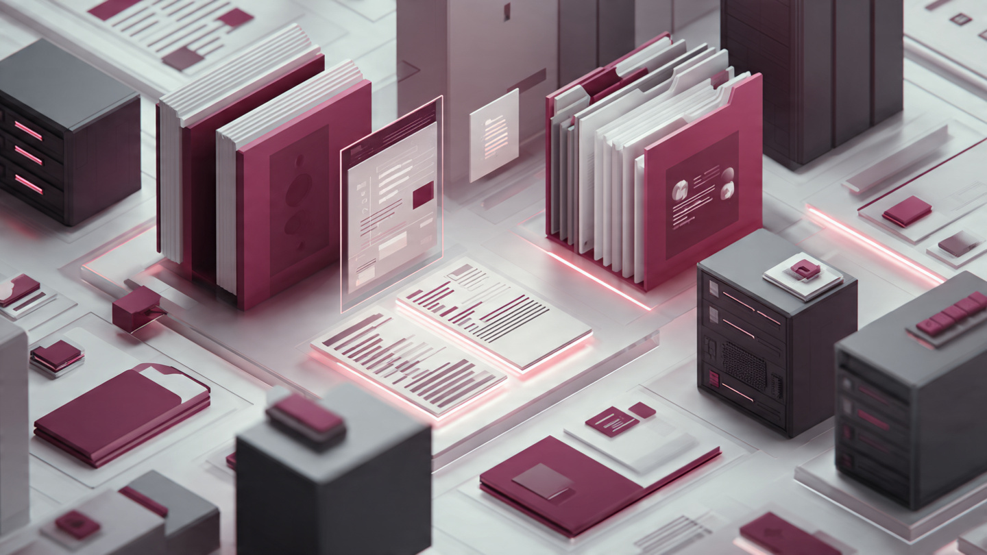 A Clean Modern Illustration Of Folders Documents
